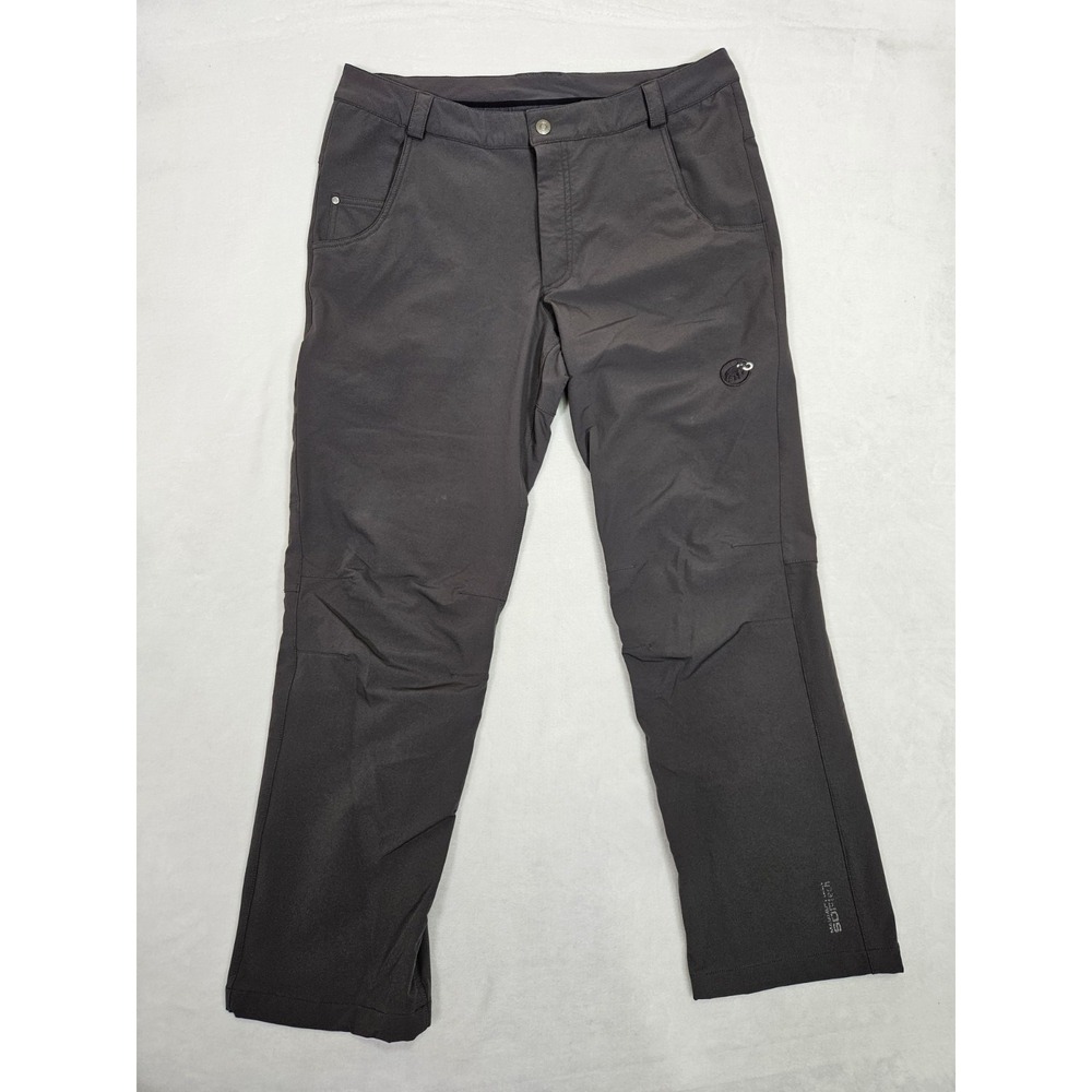 Mammut Pant Mens 37x28 Gray Cotton Straight Leg Climbing Hiking Gorpcore Stretch